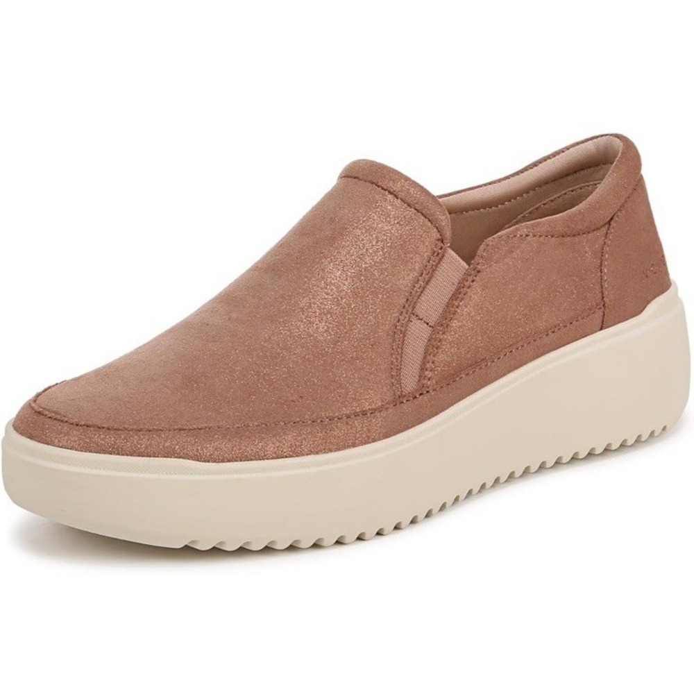 Vionic Kearney Sneaker‎ Polluted Rose Gold Leather Womens 13 Arch Support New